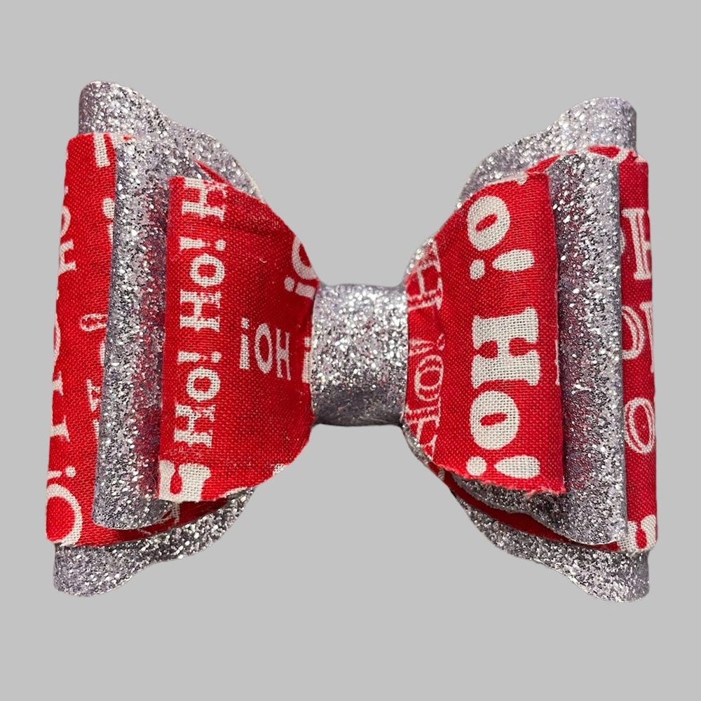 Handmade Christmas hair bow